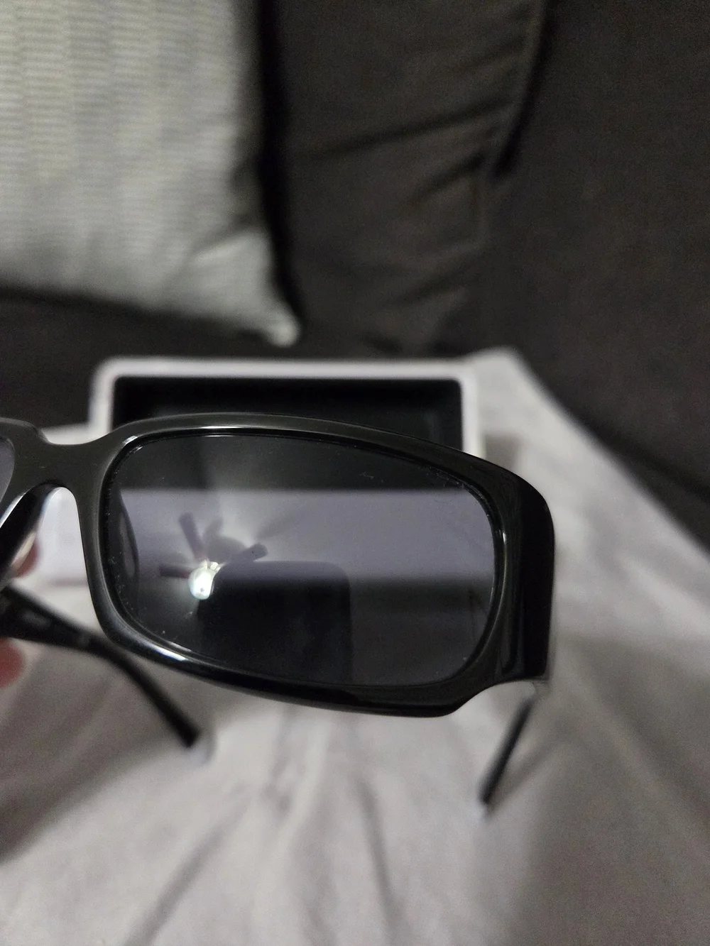 DKNY Women's Black Rectangle Sunglasses - Sleek Designer Shades